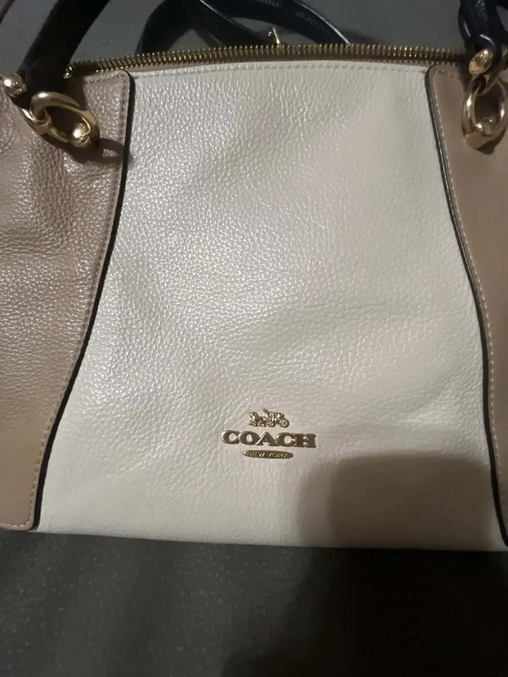 Coach Kacey Satchel in Colorblock/Blocked Signature Canvas